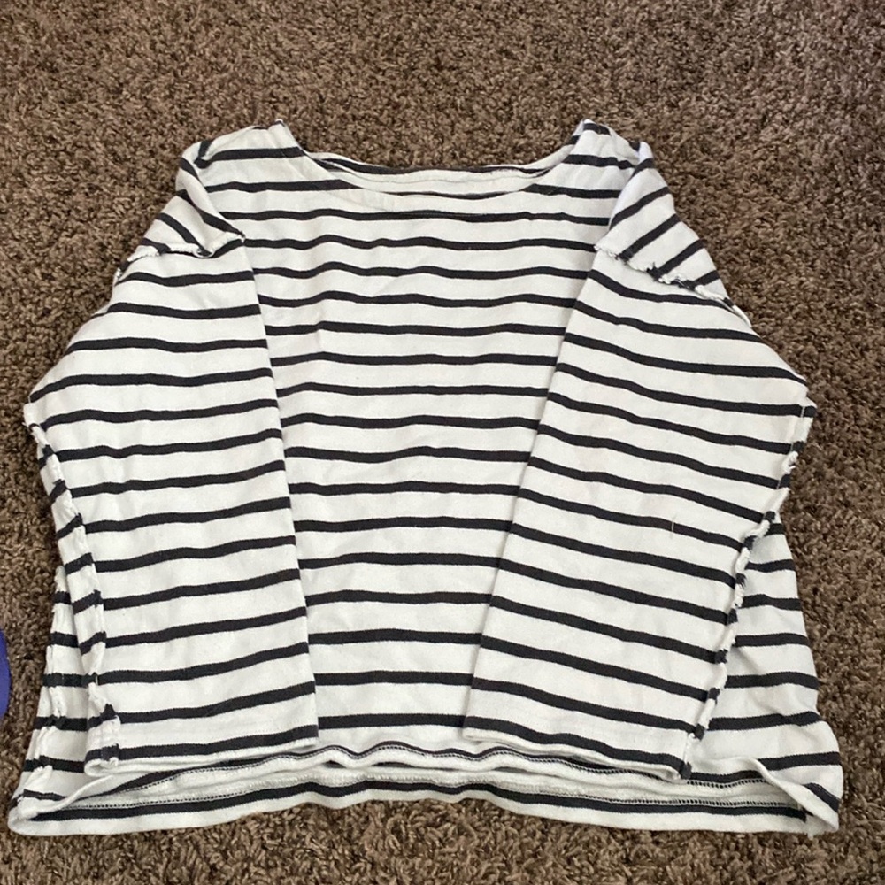 Striped crew neck